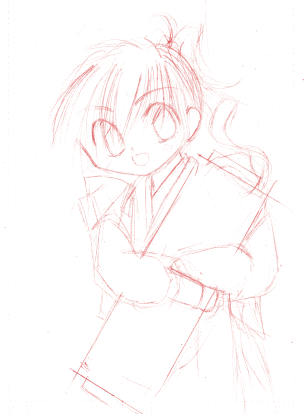 表紙の下書き